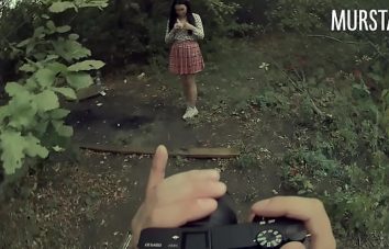 Novinha fazendo sexo no mato depois da escola